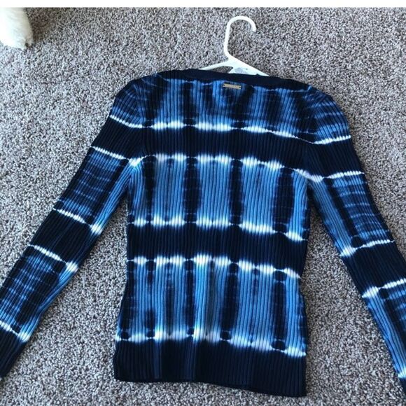 MICHAEL KORS Tie-Dye Stretch-Viscose Sweater NWT - Picture 4 of 9